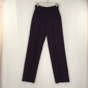 Levi Strauss & Co. Womens Vintage 70's Plum Purple High Rise Dress Pants, Slacks